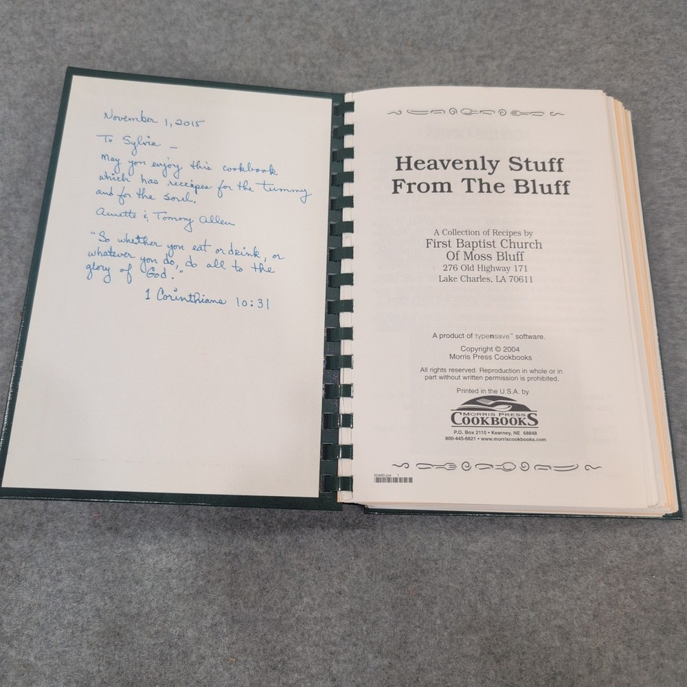 Heavenly Stuff From The Bluff Cookbook First Baptist Moss Bluff Louisiana 2004 - Picture 2 of 3